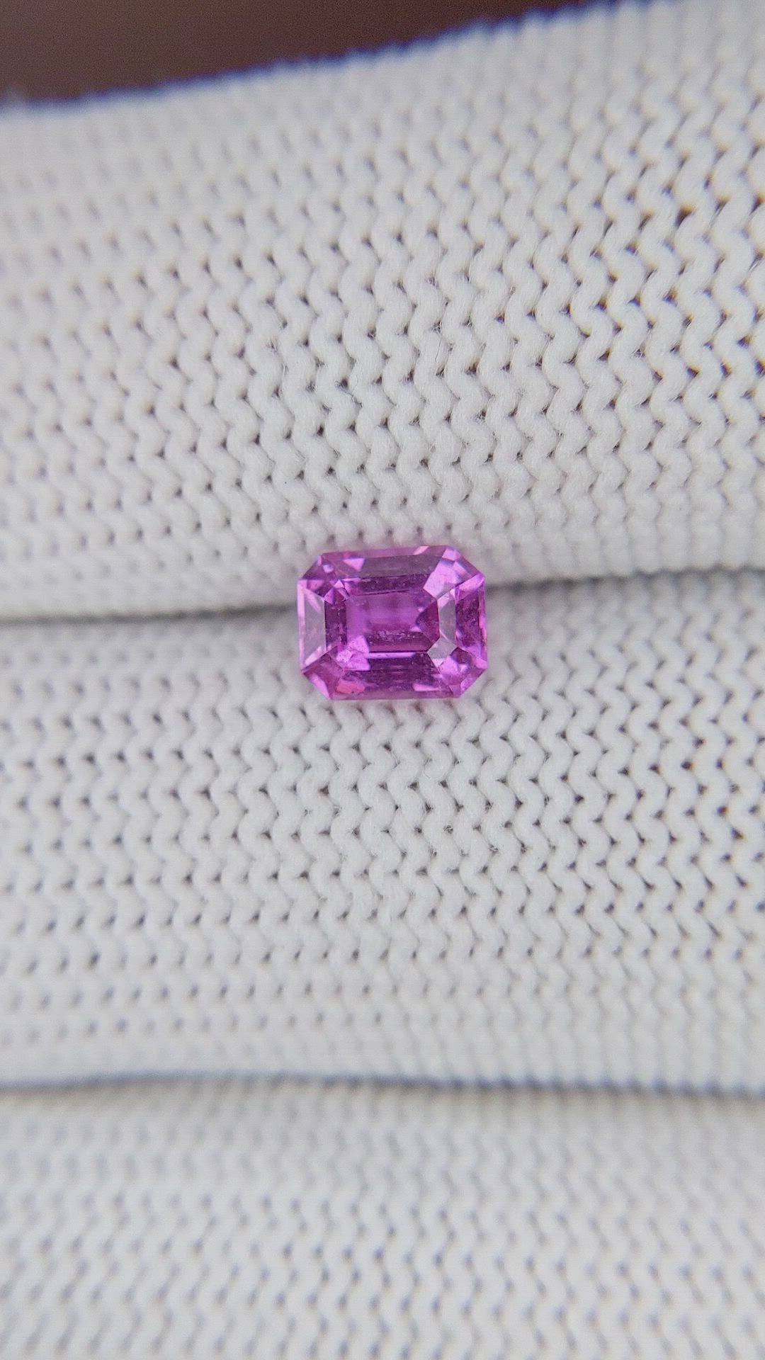 1.02 Ct. Purplish Pink Sapphire from Madagascar Size Video