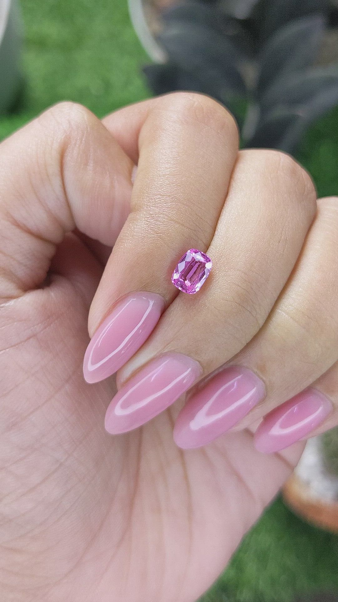 1.03 Ct. Pink Sapphire from Madagascar Size Video