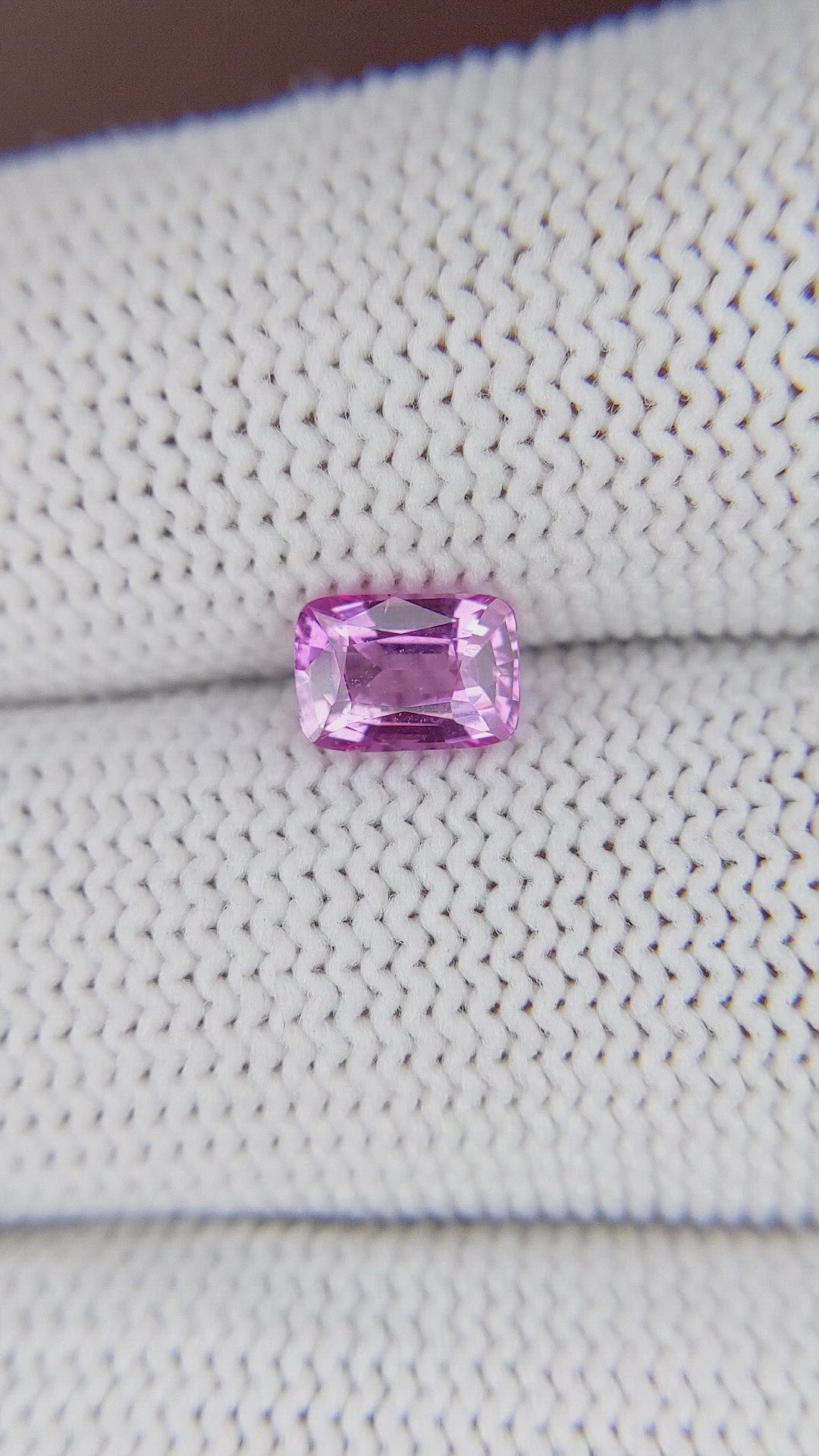 1.08 Ct. Pink Sapphire from Madagascar Size Video