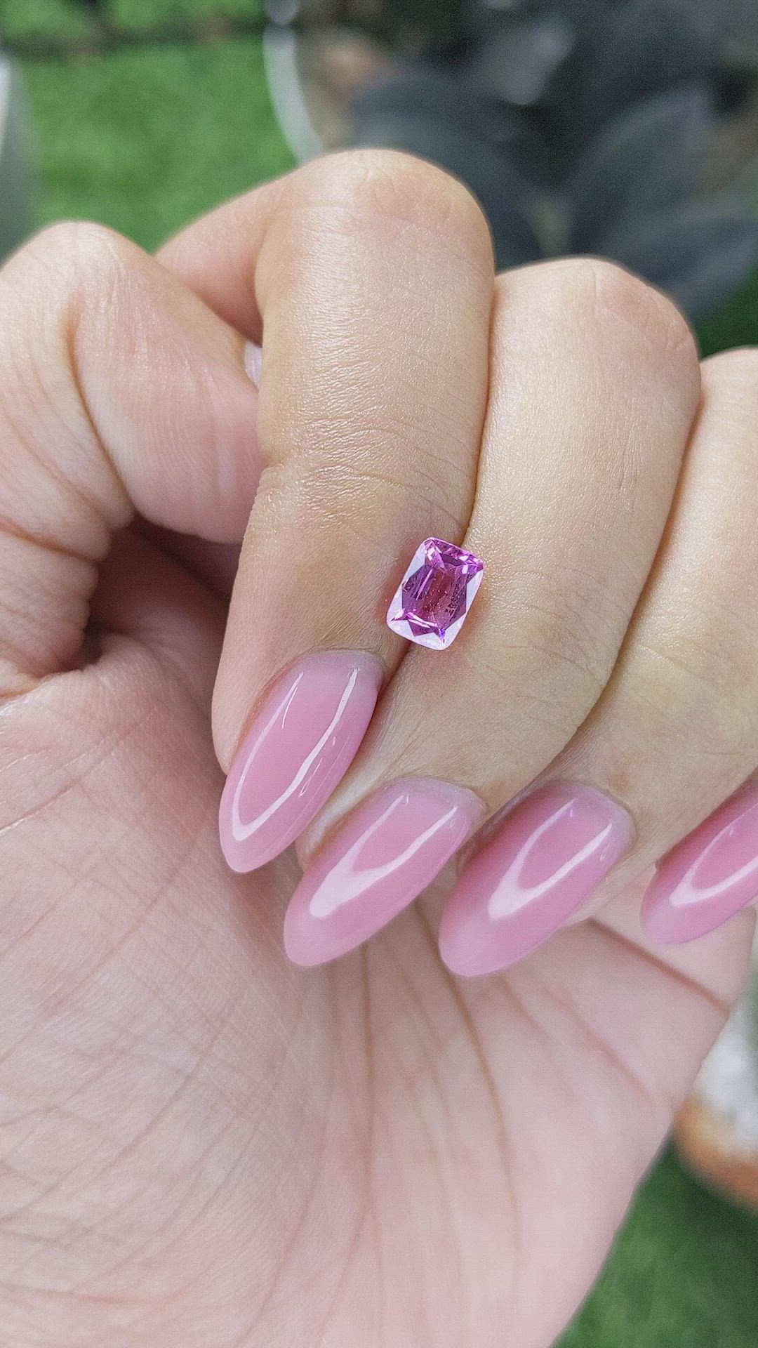 1.08 Ct. Pink Sapphire from Madagascar Size Video