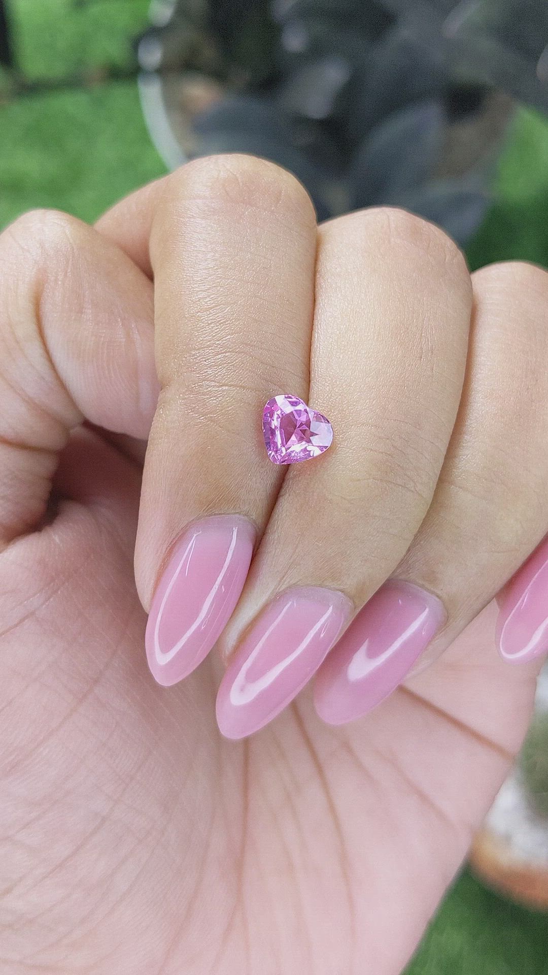 1.03 Ct. Pink Sapphire from Madagascar Size Video