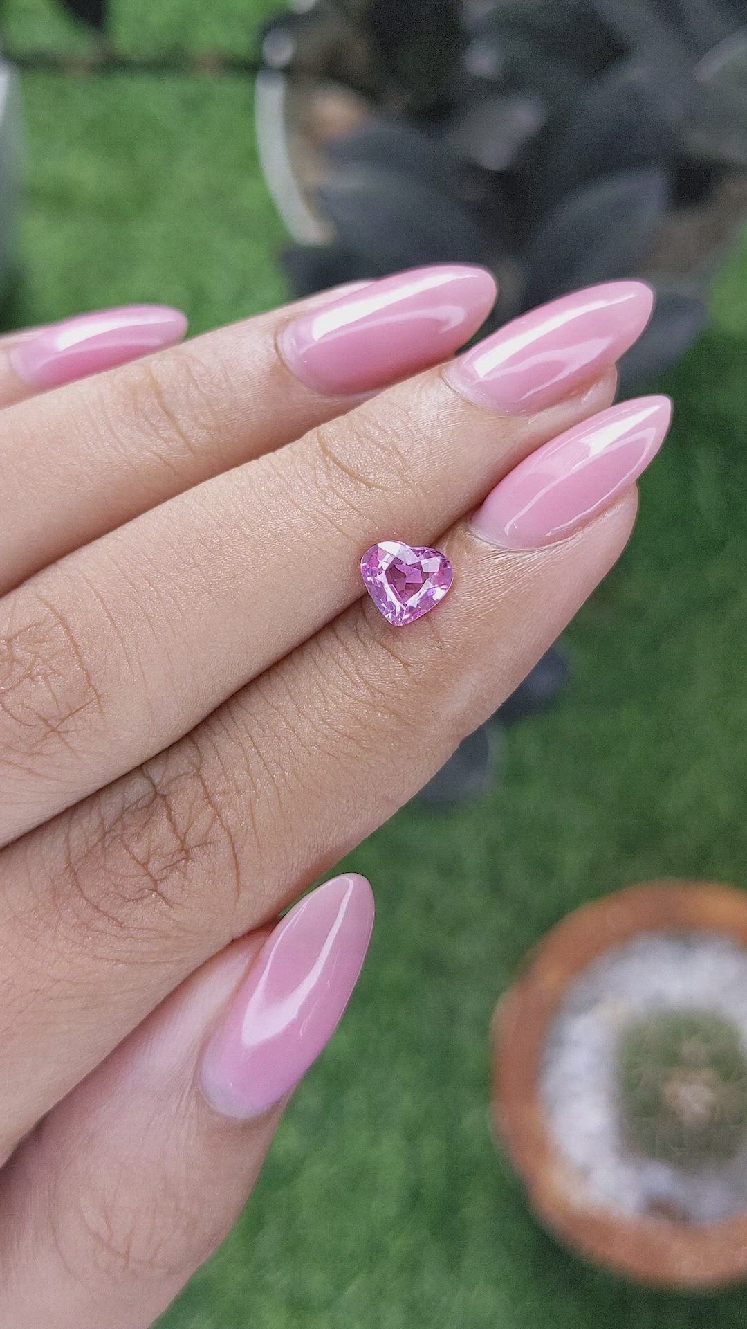 1.03 Ct. Pink Sapphire from Madagascar Size Video
