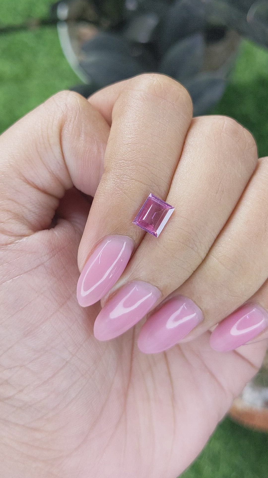 1.09 Ct. Pink Sapphire from Madagascar Size Video