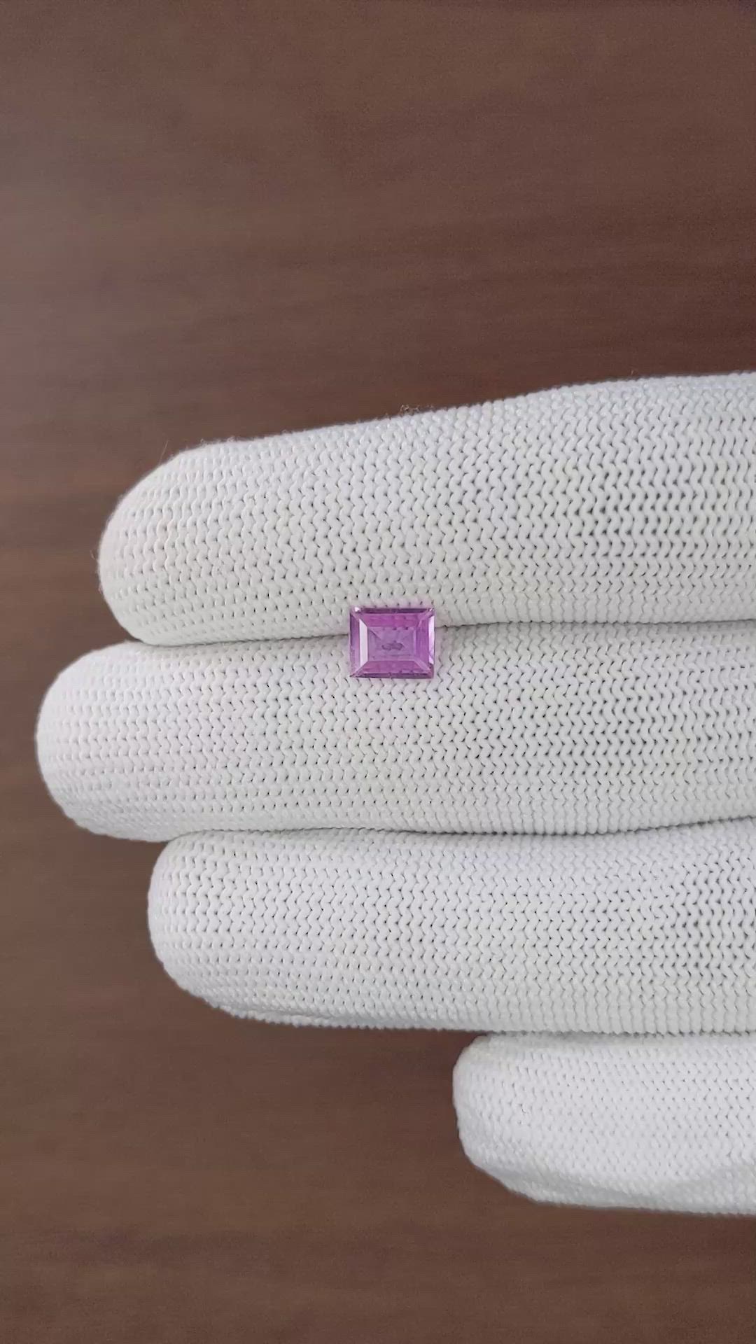 1.09 Ct. Pink Sapphire from Madagascar Size Video
