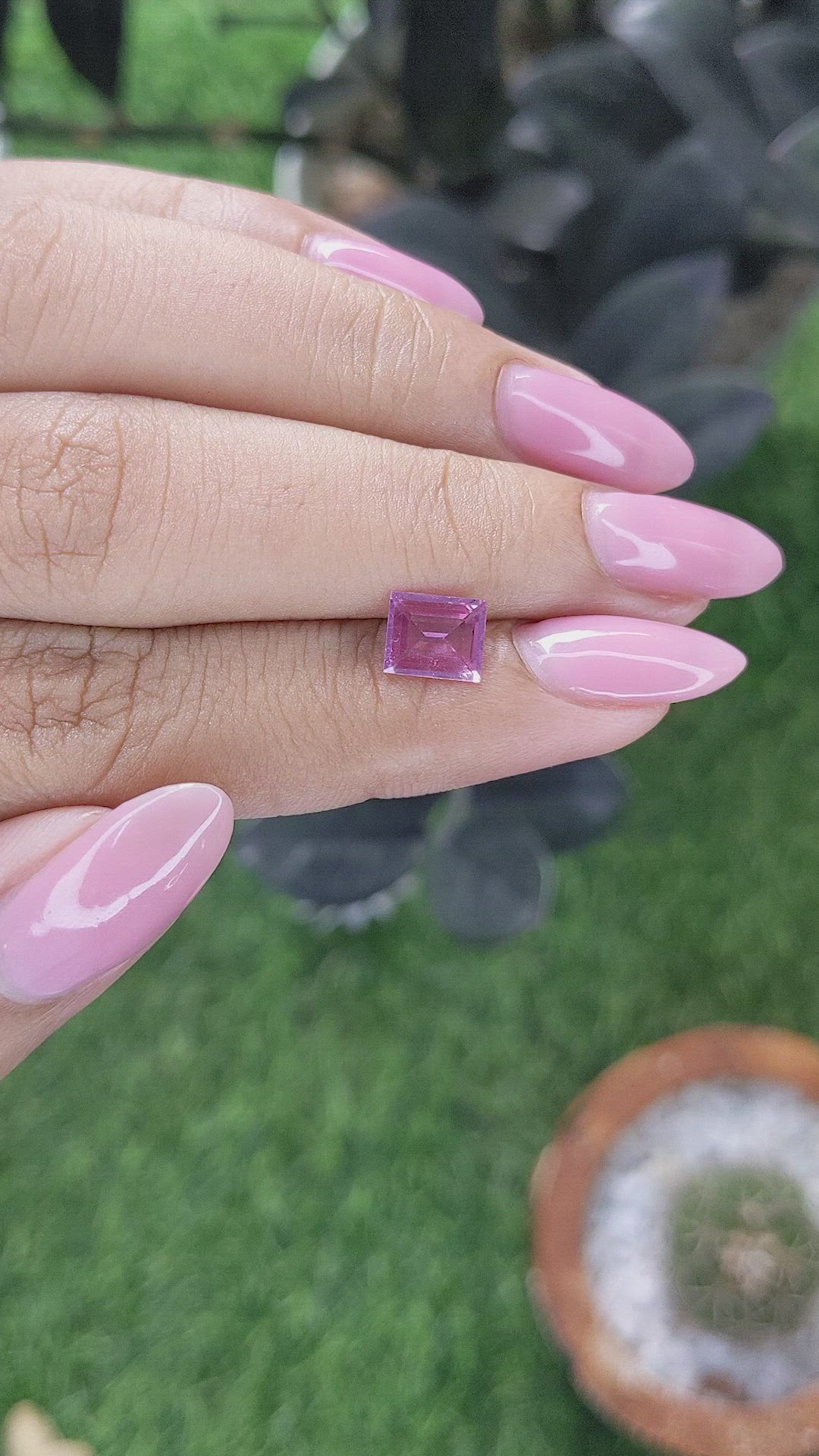 1.09 Ct. Pink Sapphire from Madagascar Size Video
