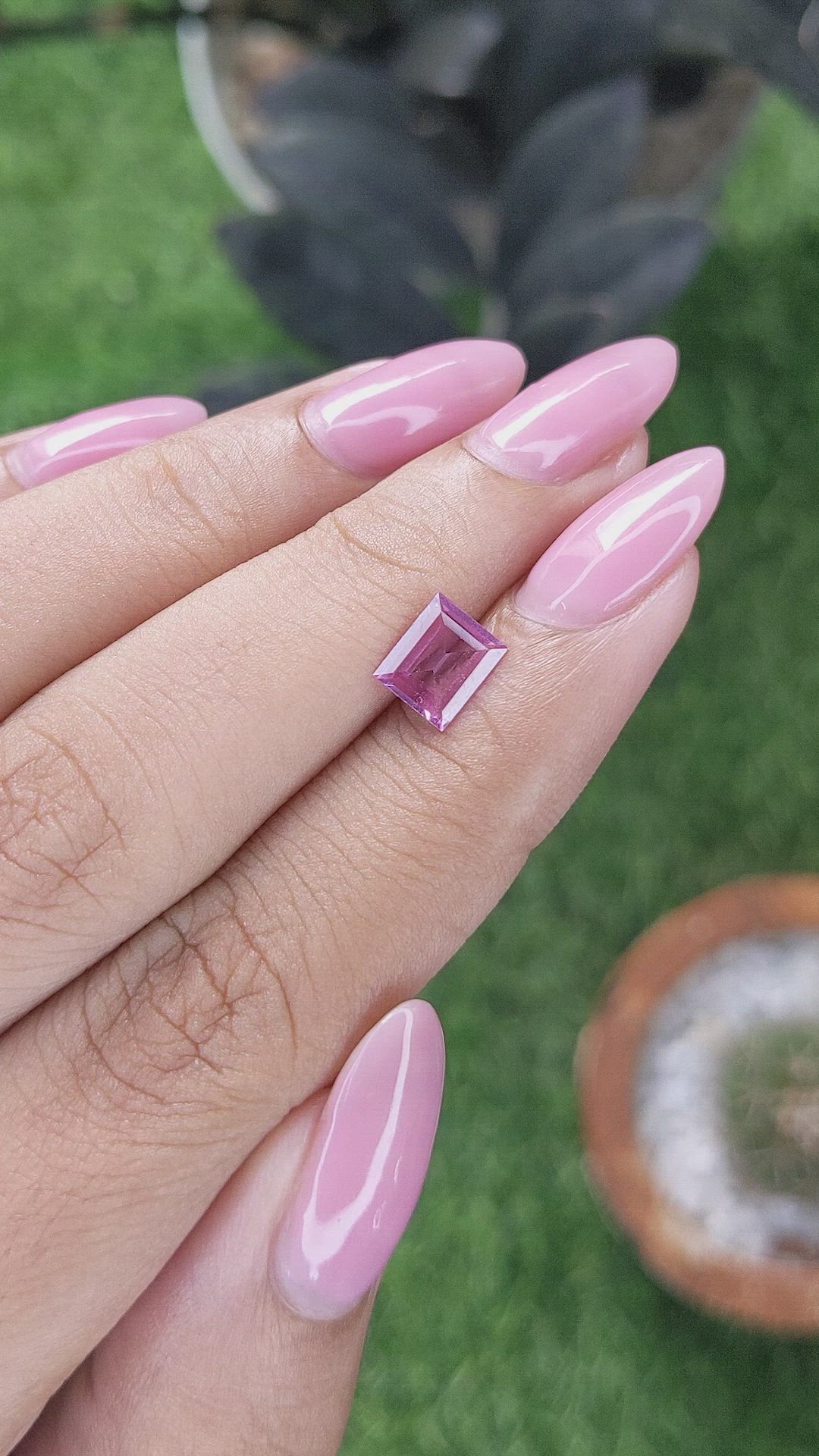 1.09 Ct. Pink Sapphire from Madagascar Size Video