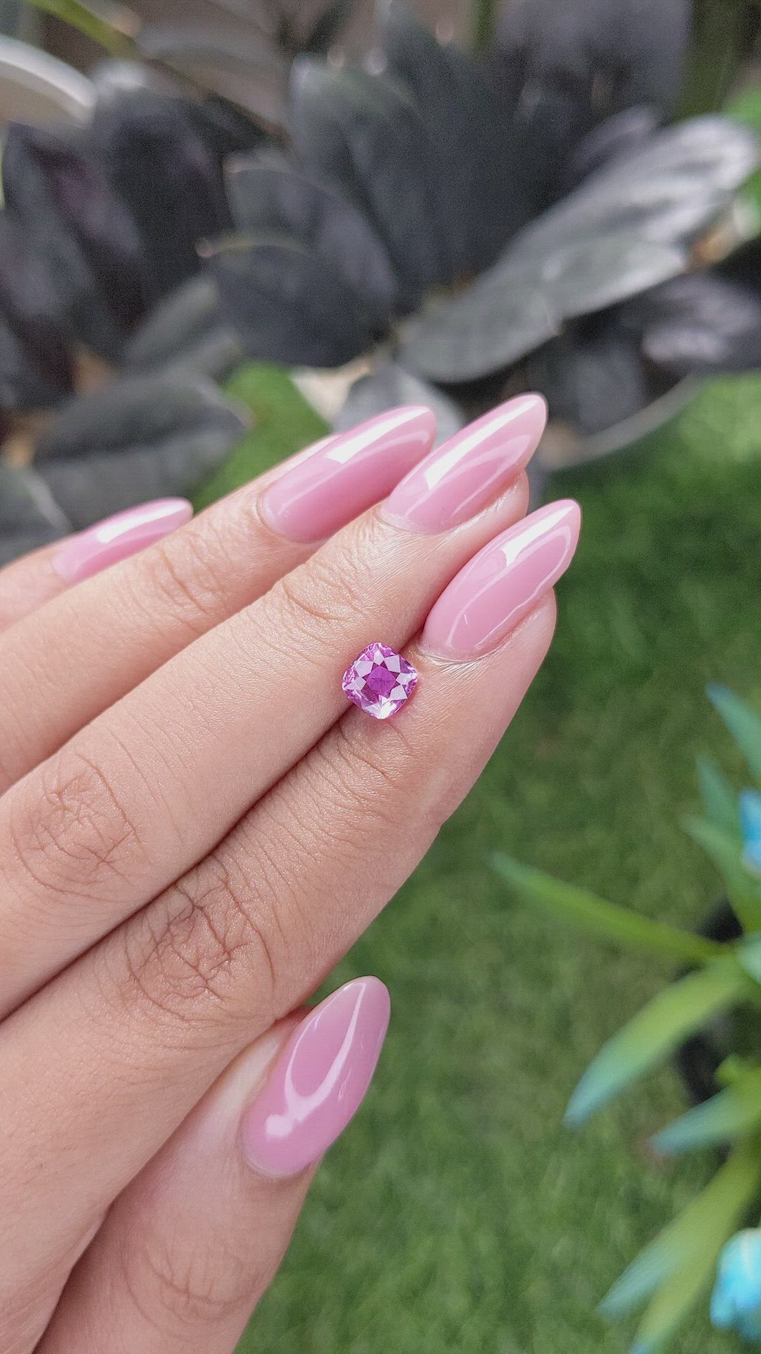 0.99 Ct. Pink Sapphire from Madagascar Size Video