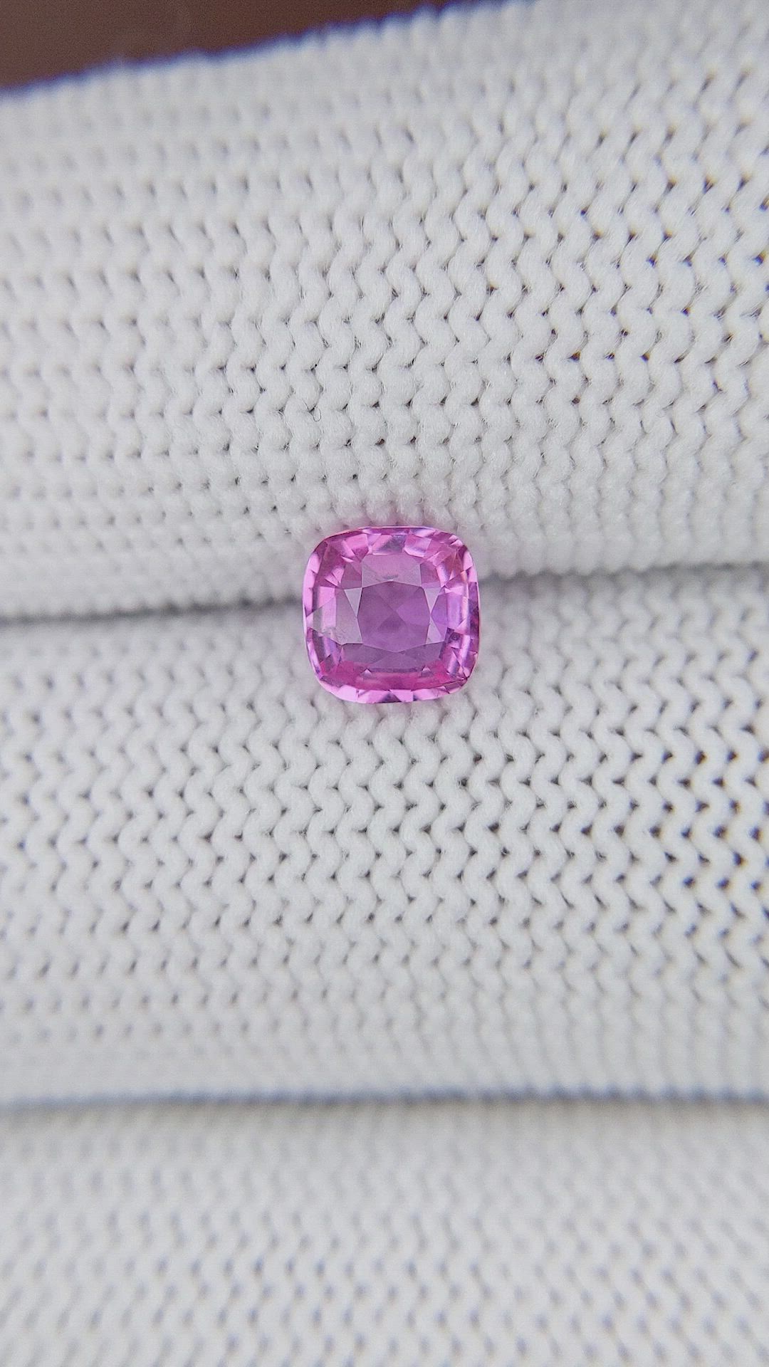0.99 Ct. Pink Sapphire from Madagascar Size Video