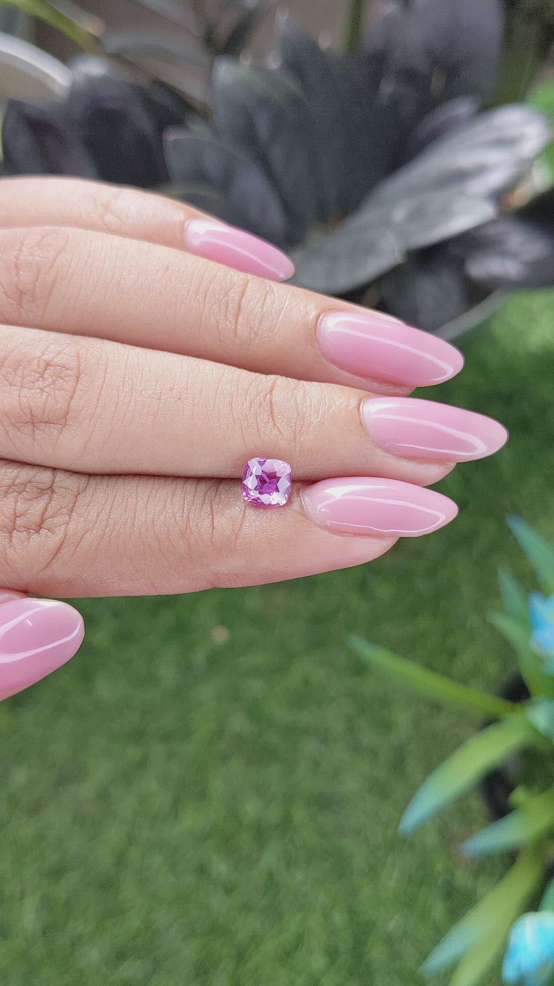 0.99 Ct. Pink Sapphire from Madagascar Size Video