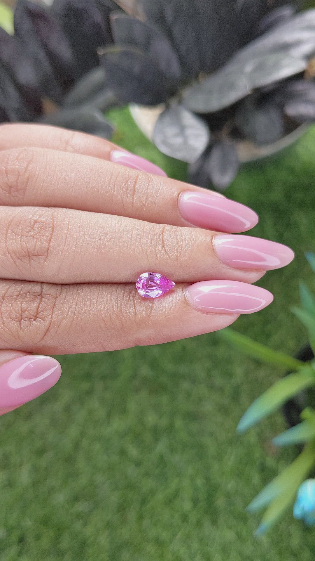 1.08 Ct. Pink Sapphire from Madagascar Size Video