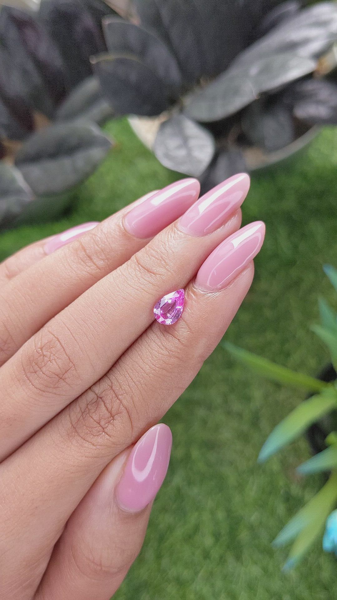 1.08 Ct. Pink Sapphire from Madagascar Size Video