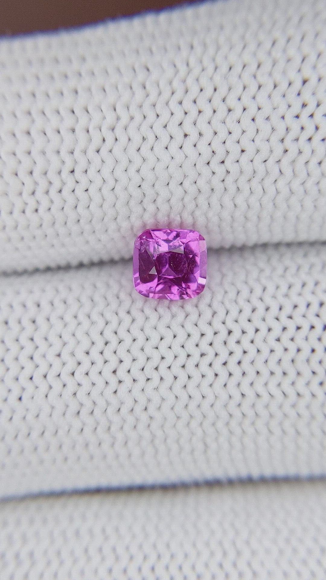 1.00 Ct. Purplish Pink Sapphire from Madagascar Size Video