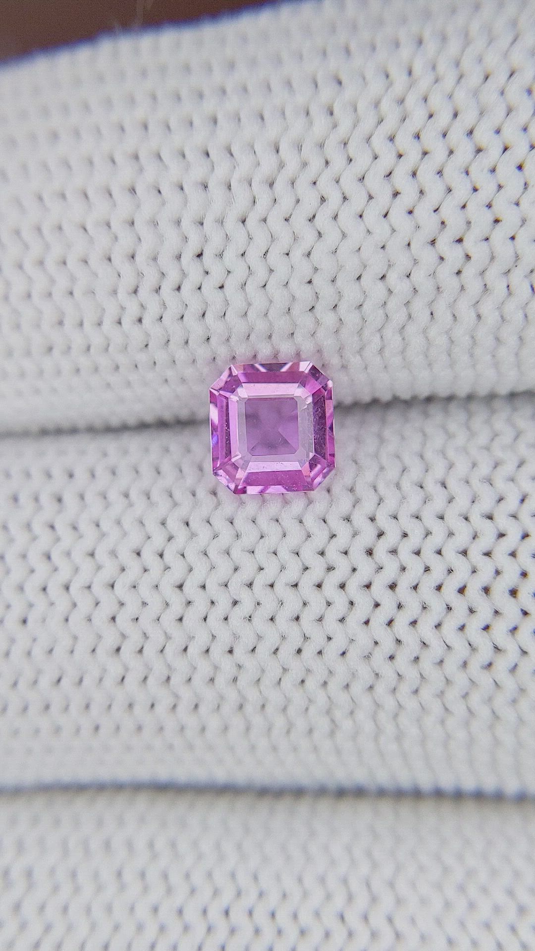 0.89 Ct. Purplish Pink Sapphire from Madagascar Size Video