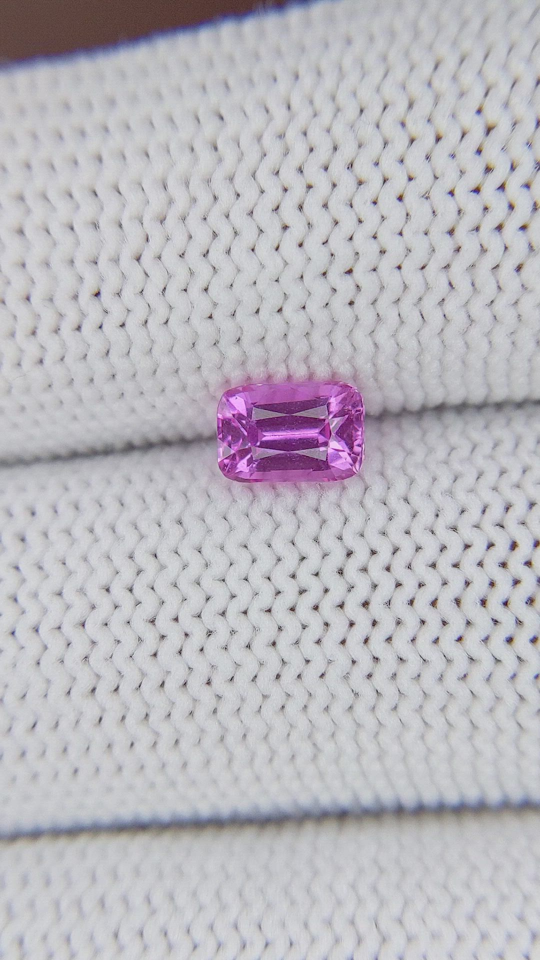 1.00 Ct. Purplish Pink Sapphire from Madagascar Size Video