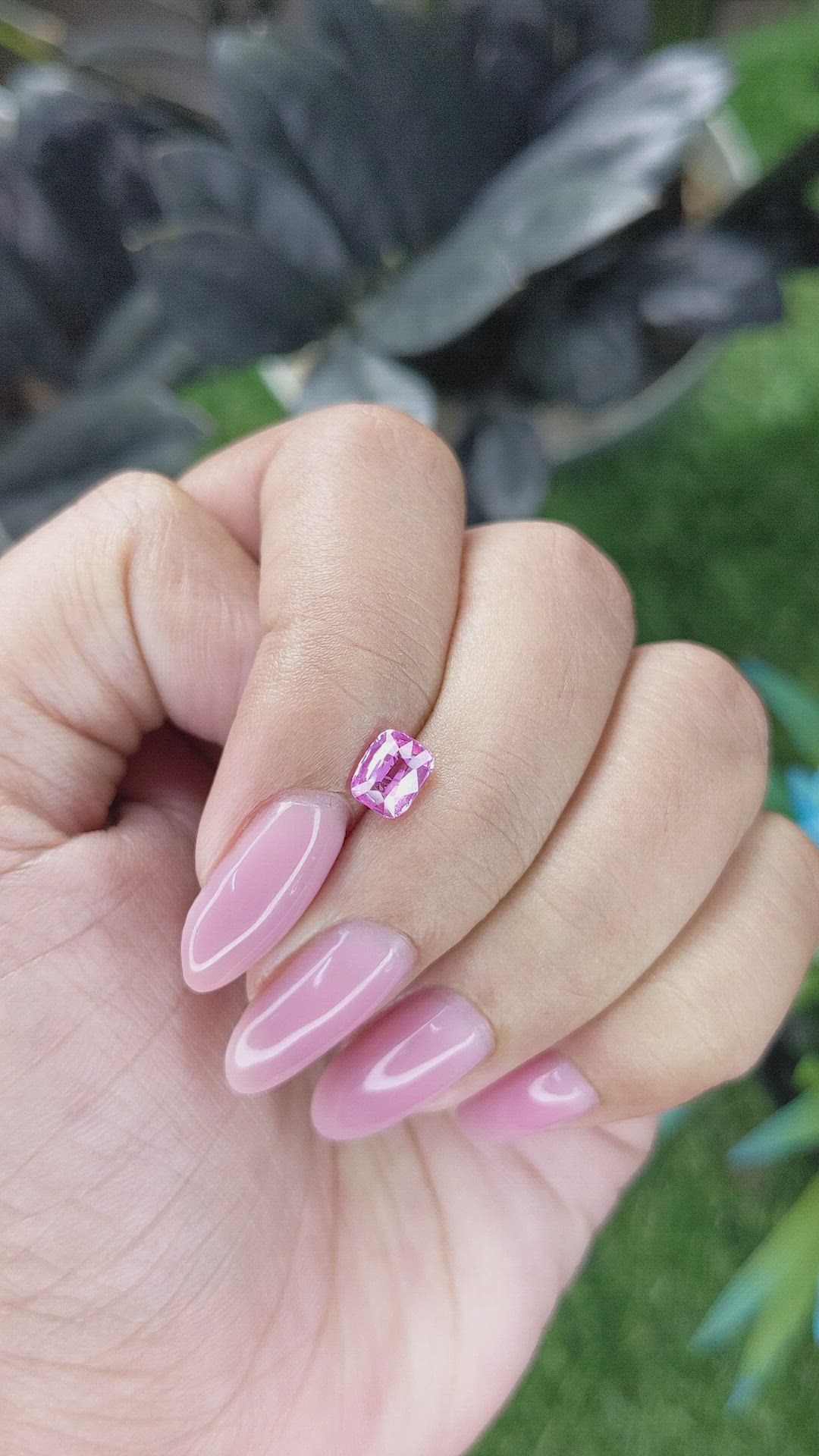 0.95 Ct. Pink Sapphire from Madagascar Size Video