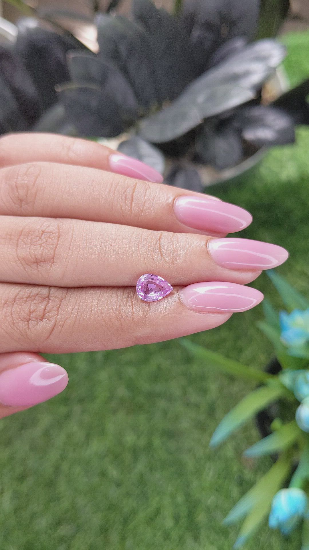 1.32 Ct. Pink Sapphire from Madagascar Size Video