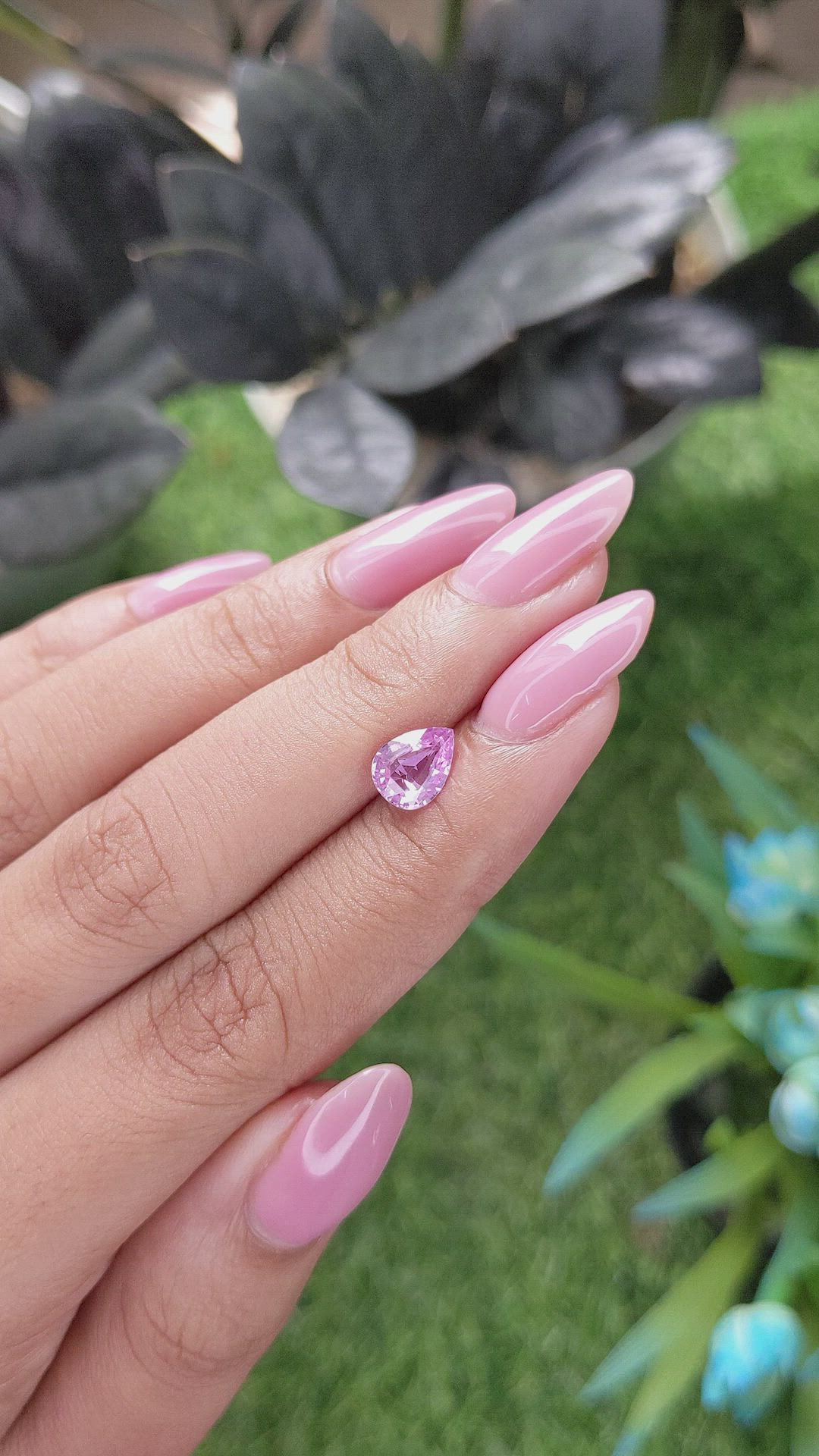 1.32 Ct. Pink Sapphire from Madagascar Size Video