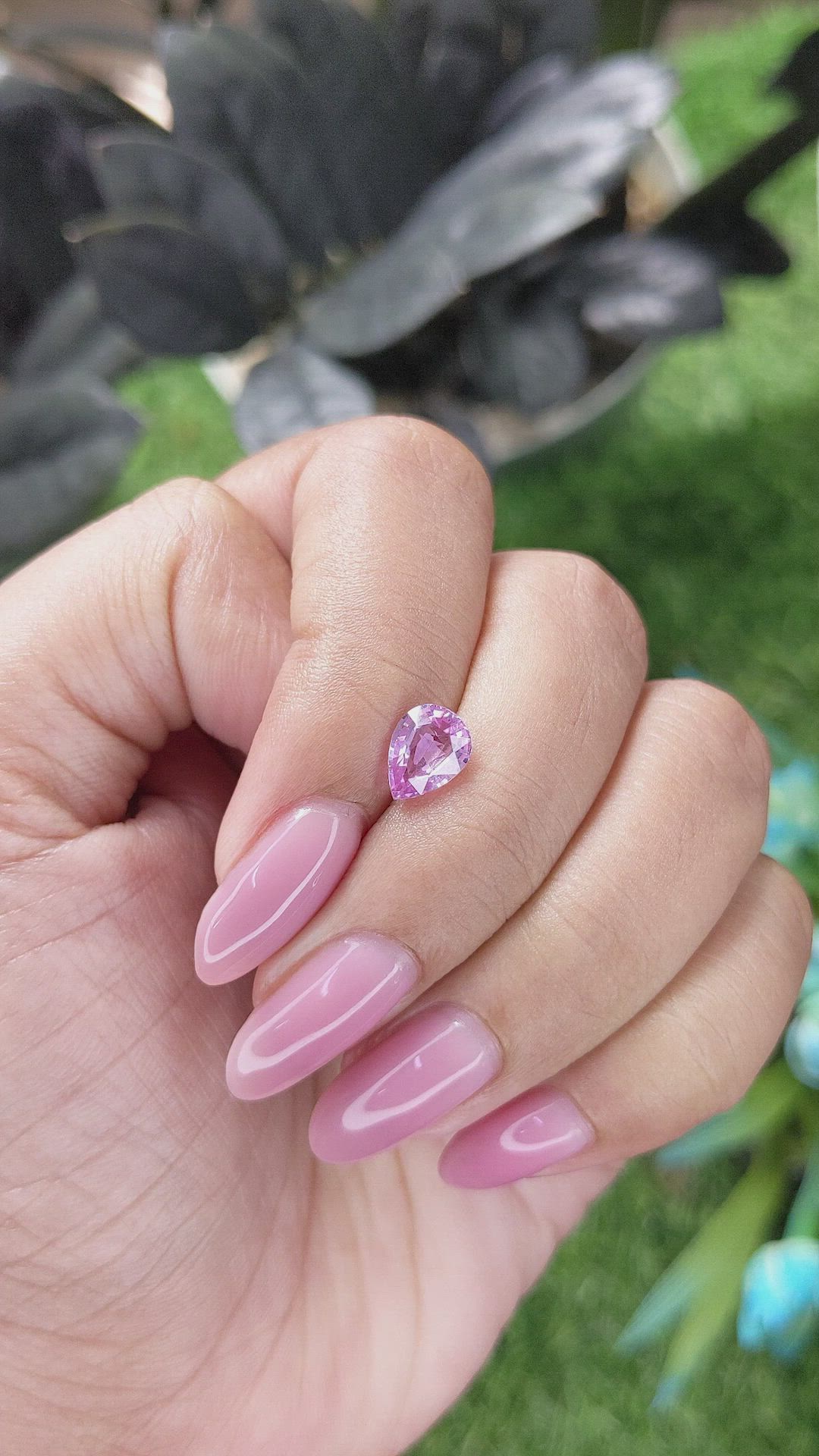 1.32 Ct. Pink Sapphire from Madagascar Size Video
