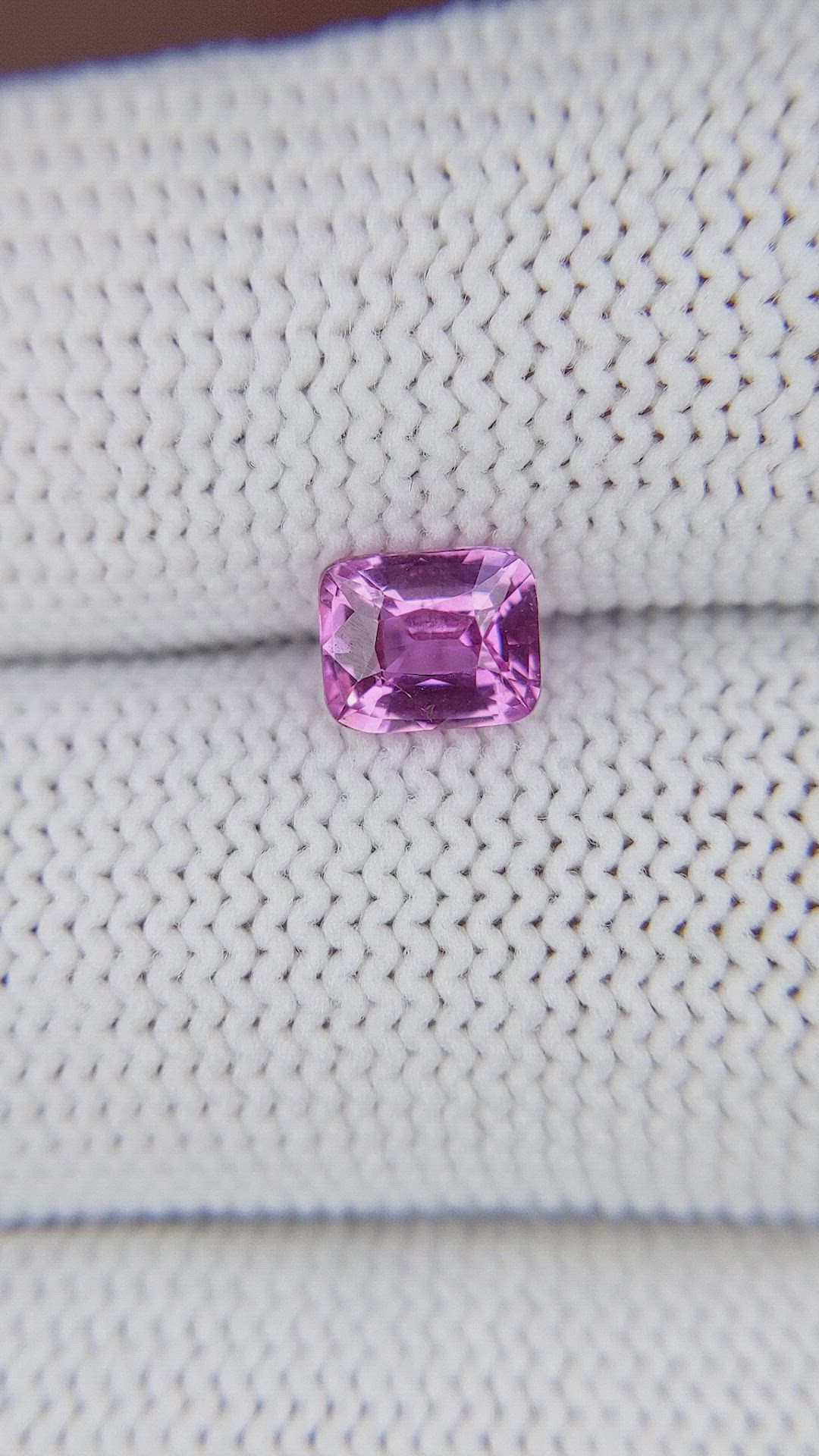 1.07 Ct. Purplish Pink Sapphire from Madagascar Size Video
