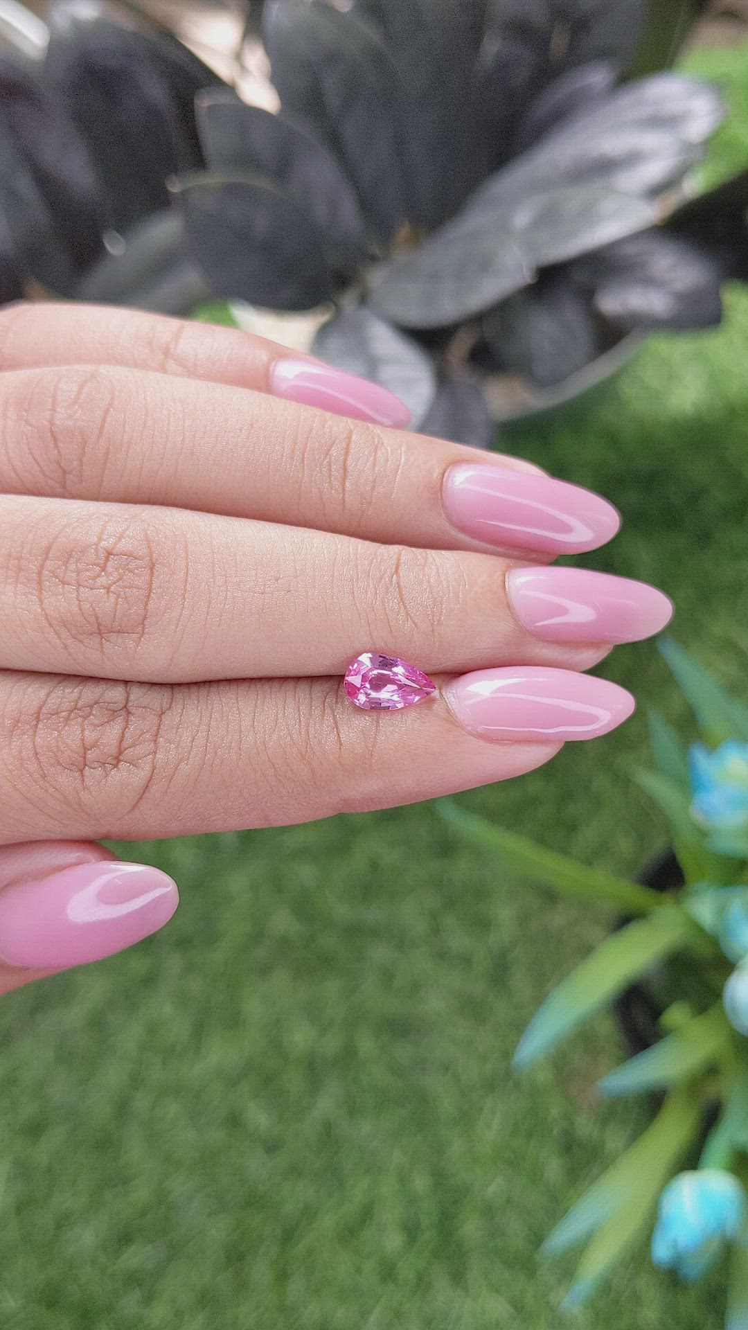 1.12 Ct. Pink Sapphire from Madagascar Size Video