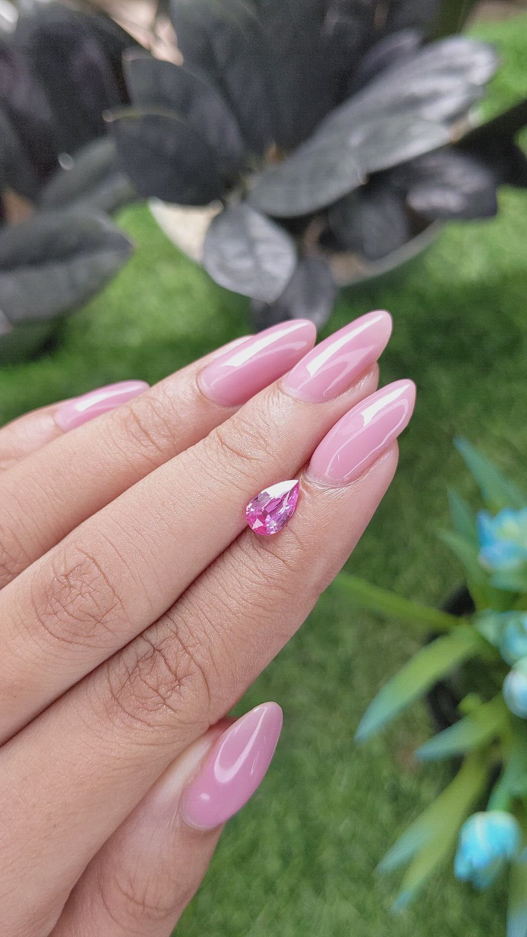 1.12 Ct. Pink Sapphire from Madagascar Size Video