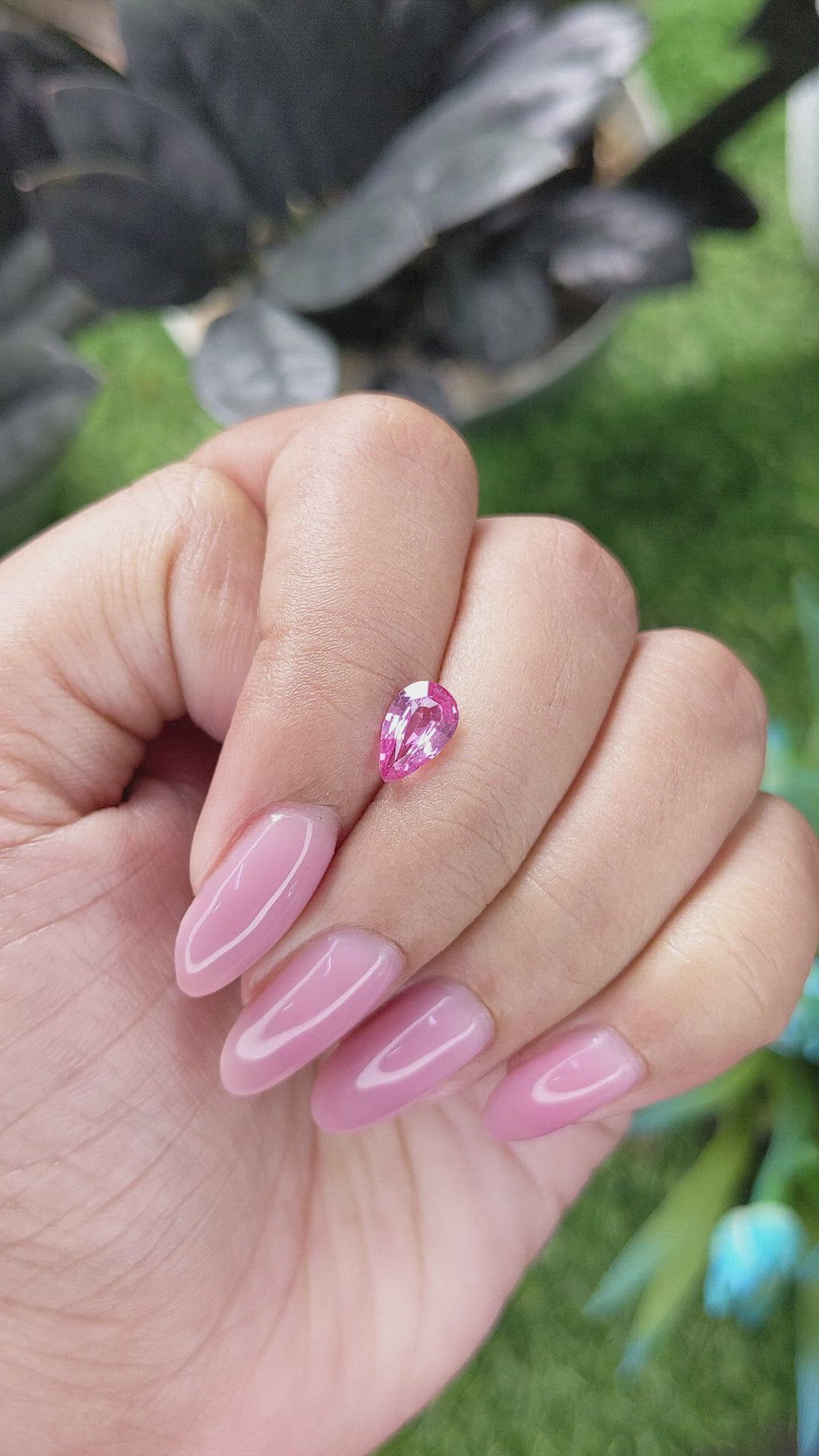 1.12 Ct. Pink Sapphire from Madagascar Size Video