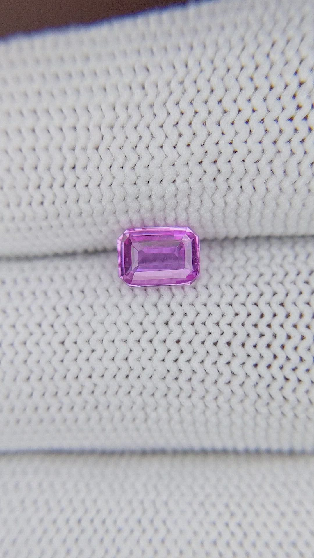 0.95 Ct. Purplish Pink Sapphire from Madagascar Size Video