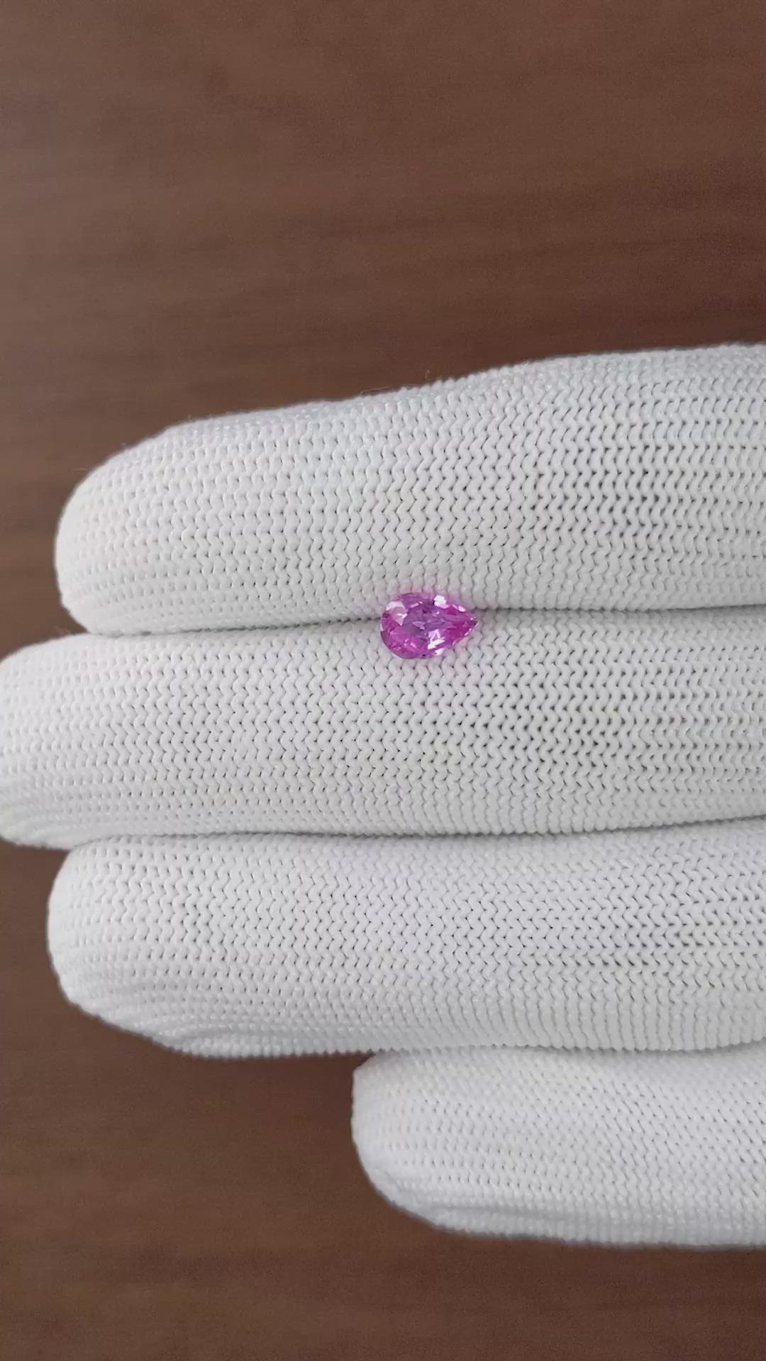 0.94 Ct. Pink Sapphire from Madagascar Size Video