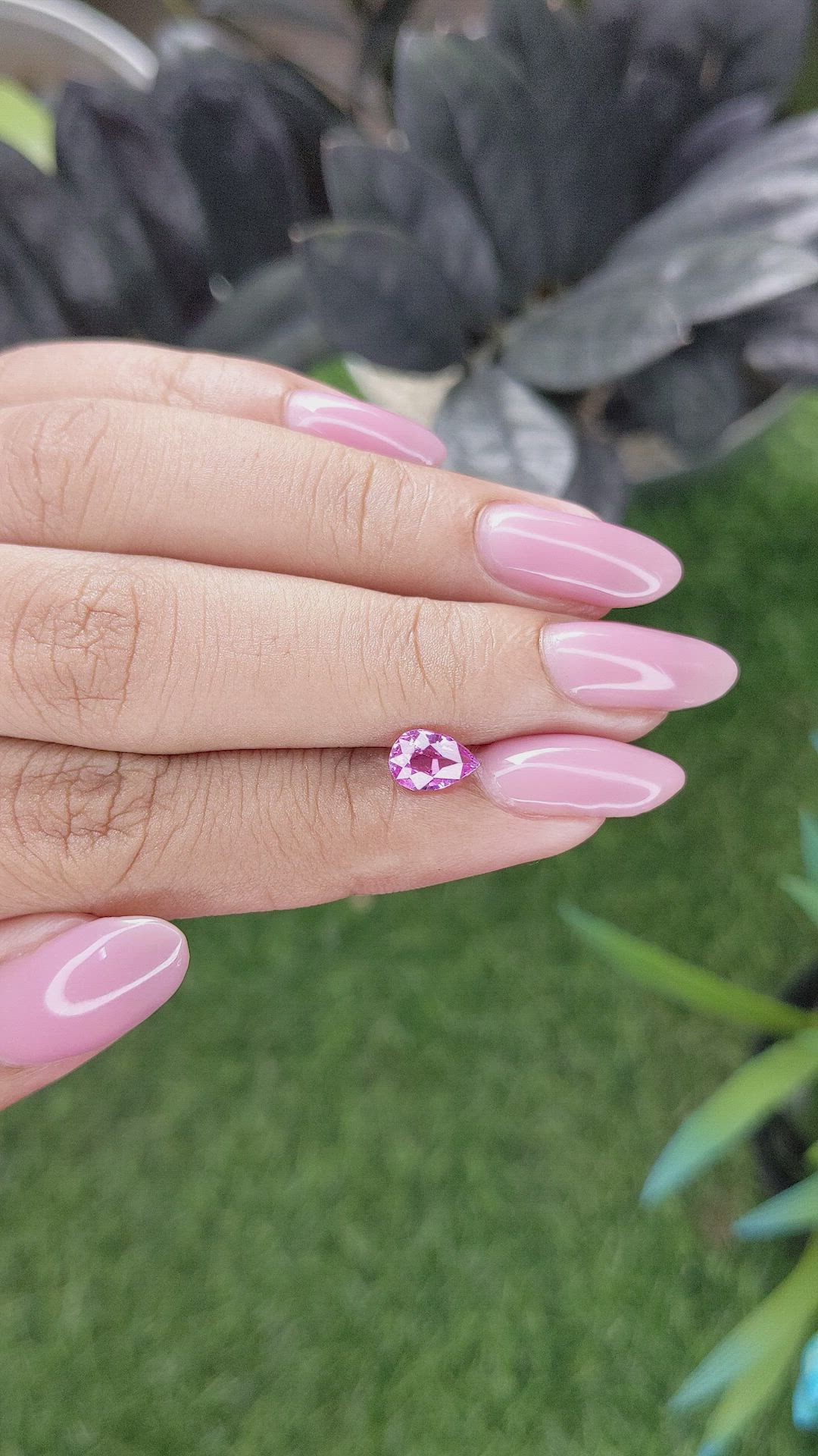 0.94 Ct. Pink Sapphire from Madagascar Size Video