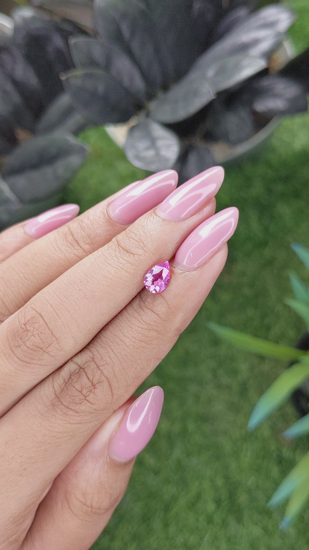 0.94 Ct. Pink Sapphire from Madagascar Size Video