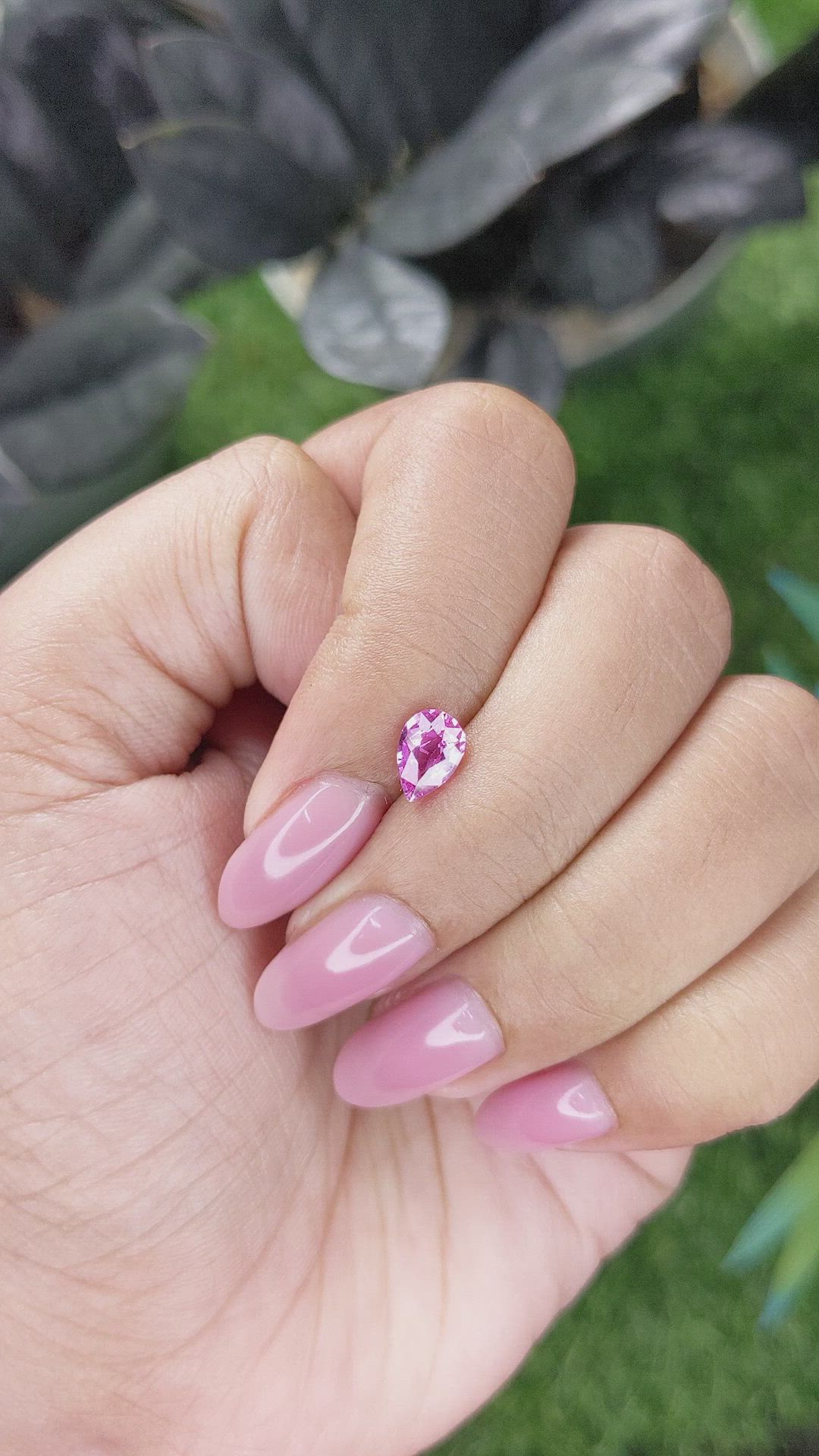 0.94 Ct. Pink Sapphire from Madagascar Size Video