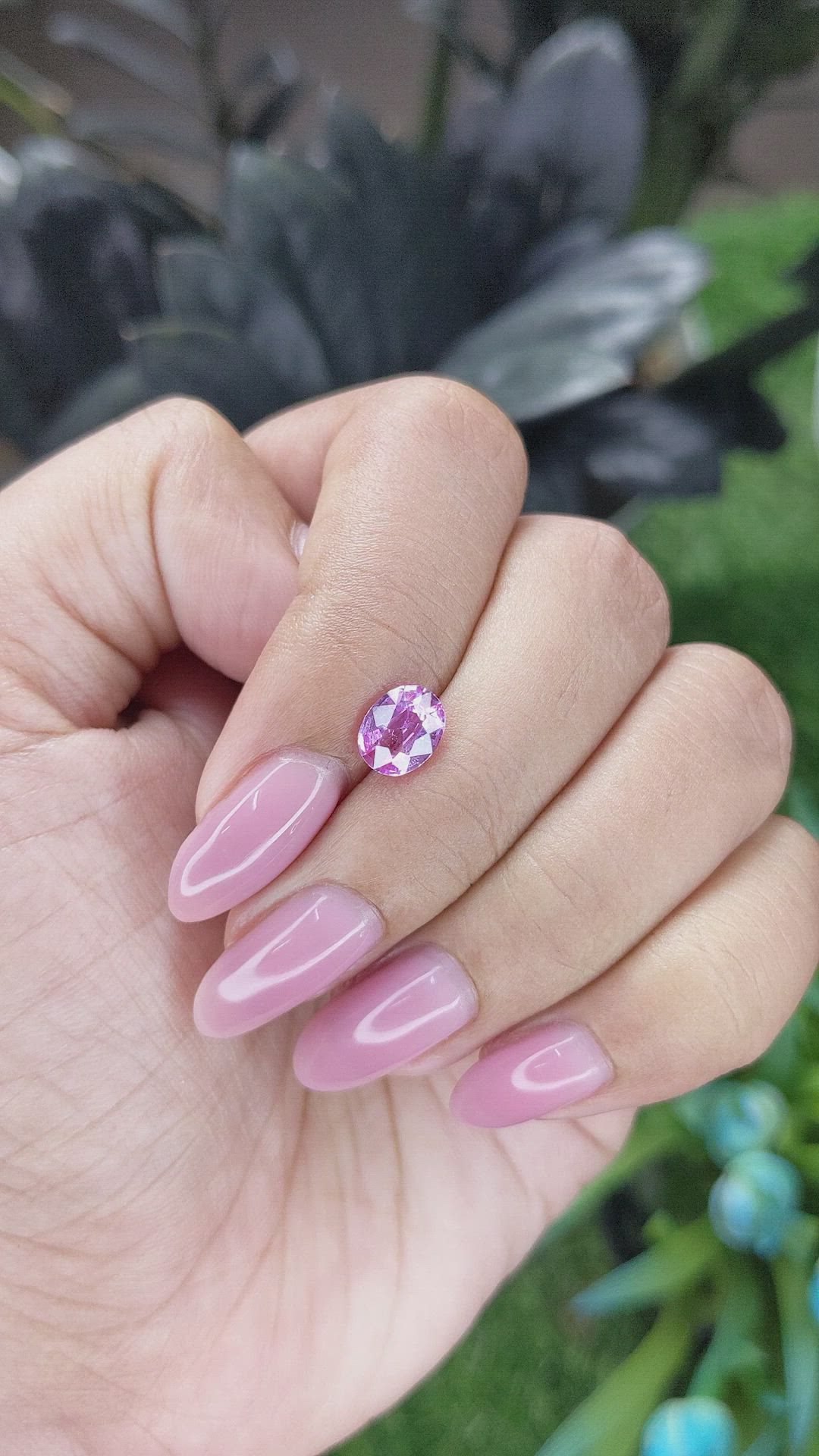1.26 Ct. Pink Sapphire from Madagascar Size Video