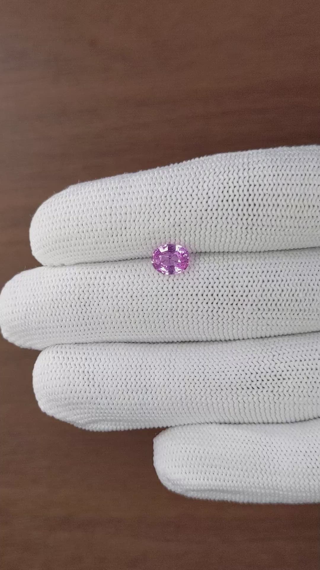 1.26 Ct. Pink Sapphire from Madagascar Size Video