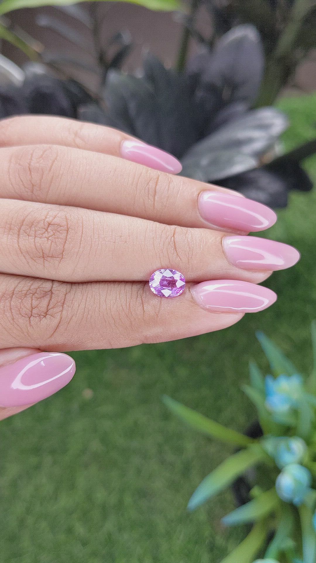 1.26 Ct. Pink Sapphire from Madagascar Size Video