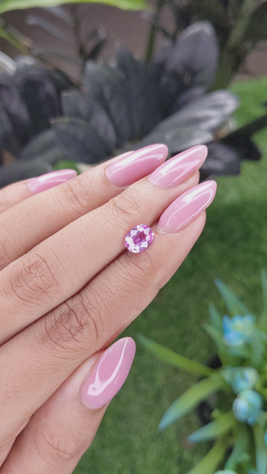 1.26 Ct. Pink Sapphire from Madagascar Size Video