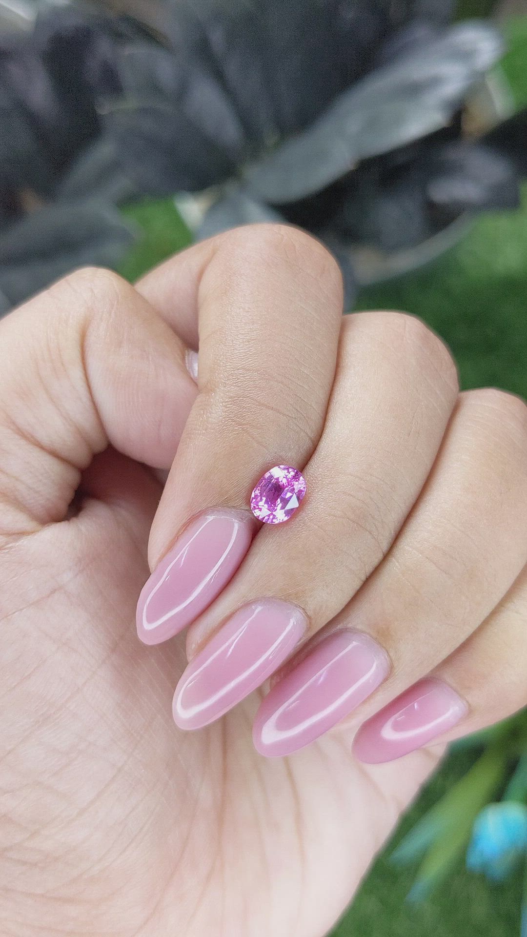 0.98 Ct. Pink Sapphire from Madagascar Size Video