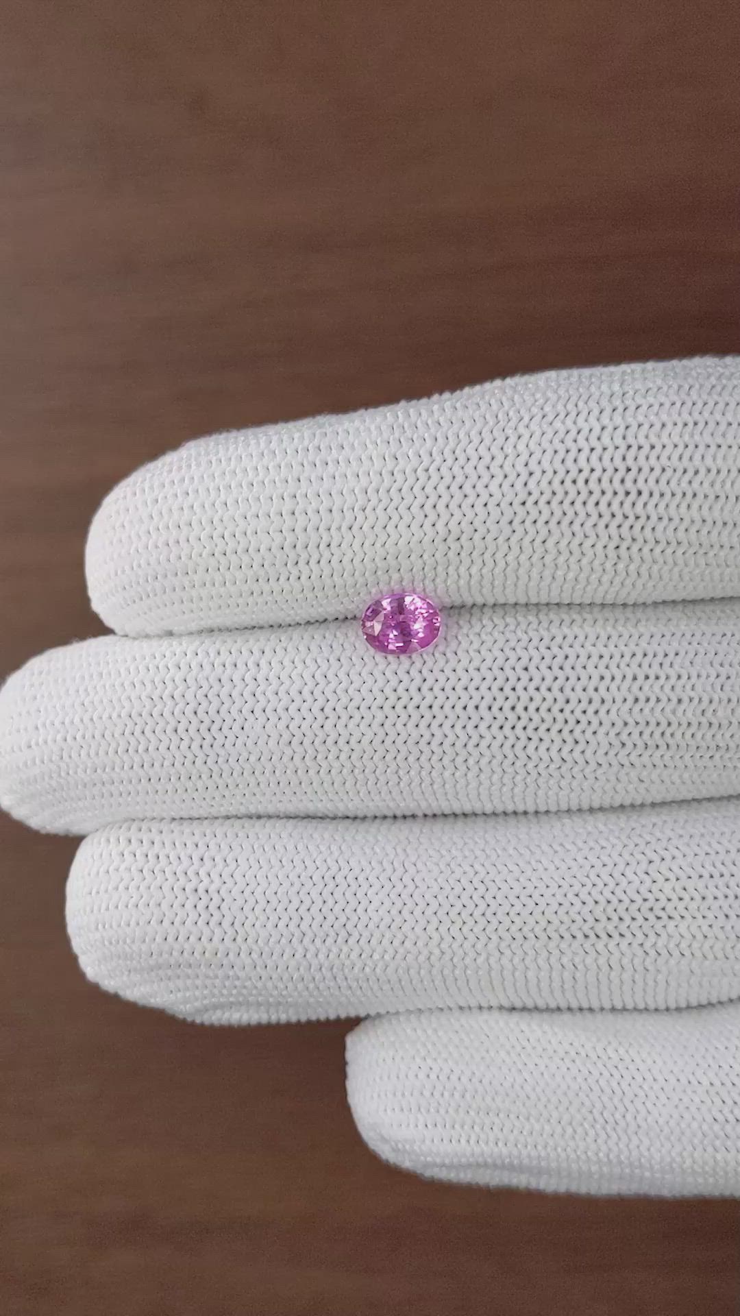 0.98 Ct. Pink Sapphire from Madagascar Size Video