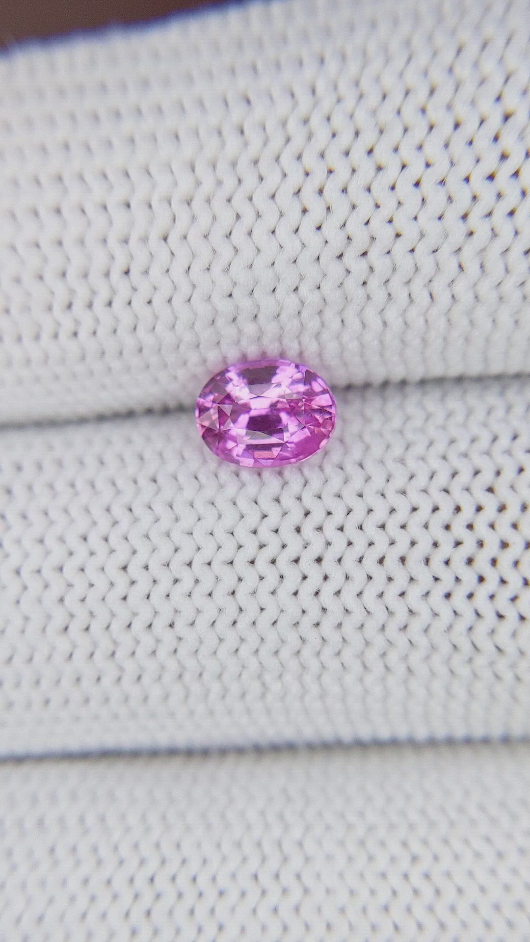0.98 Ct. Pink Sapphire from Madagascar Size Video