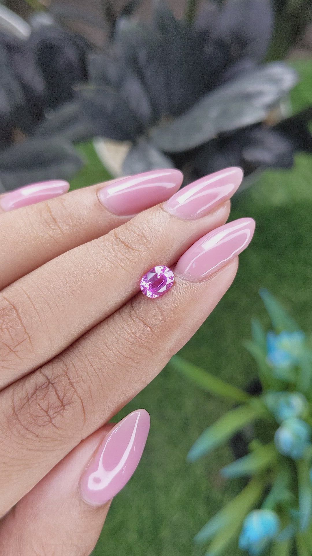 0.98 Ct. Pink Sapphire from Madagascar Size Video