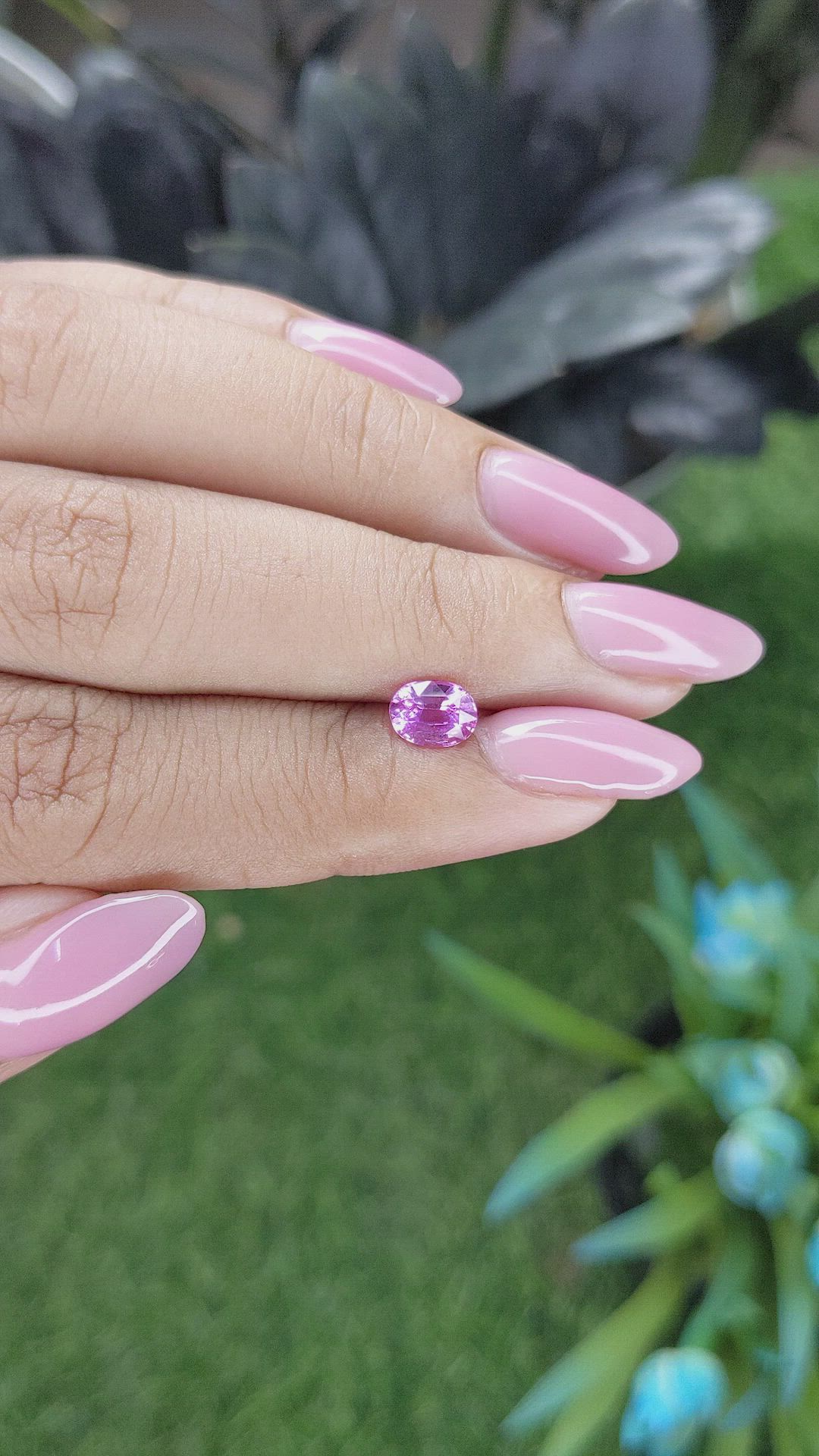0.98 Ct. Pink Sapphire from Madagascar Size Video