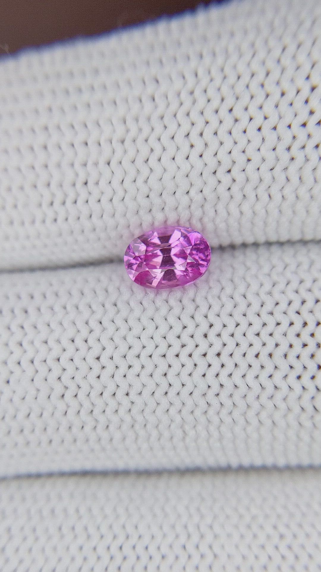 1.03 Ct. Purplish Pink Sapphire from Madagascar Size Video