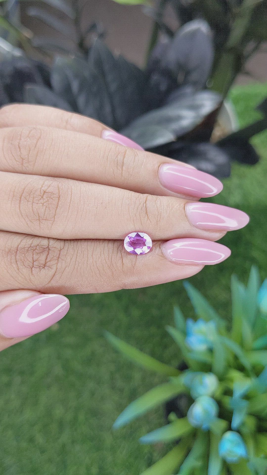 1.05 Ct. Pink Sapphire from Madagascar Size Video