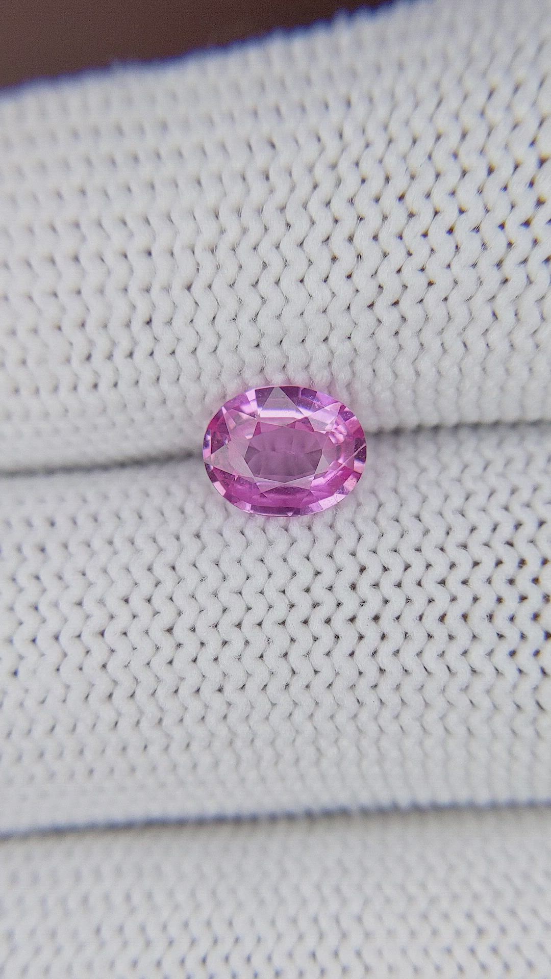 1.05 Ct. Pink Sapphire from Madagascar Size Video