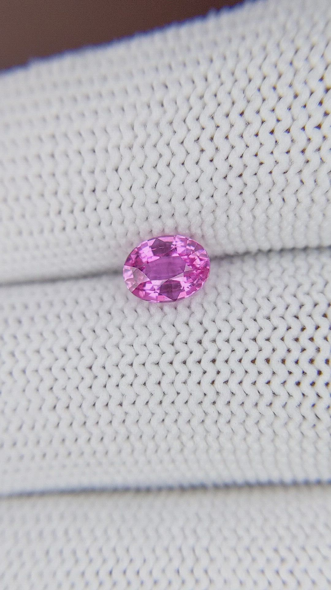 0.99 Ct. Pink Sapphire from Madagascar Size Video