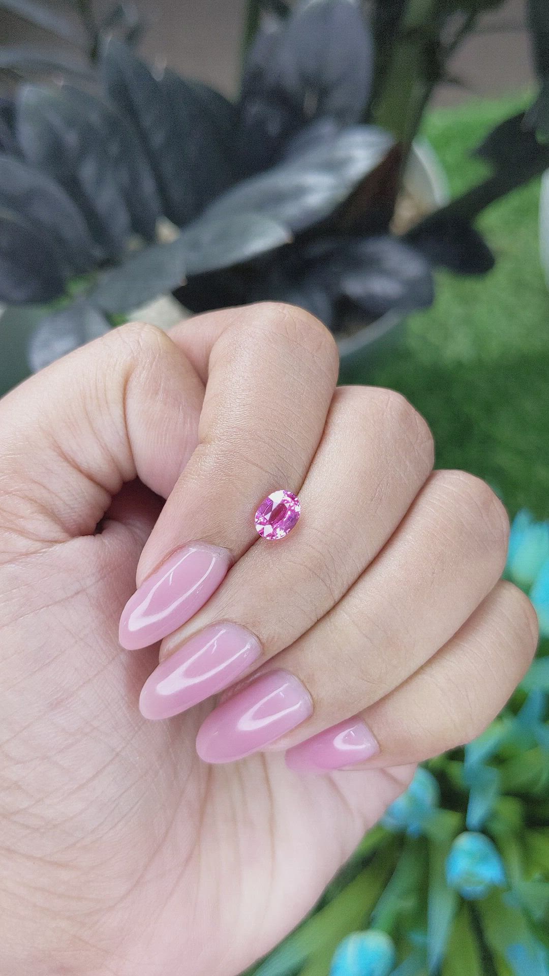 0.99 Ct. Pink Sapphire from Madagascar Size Video