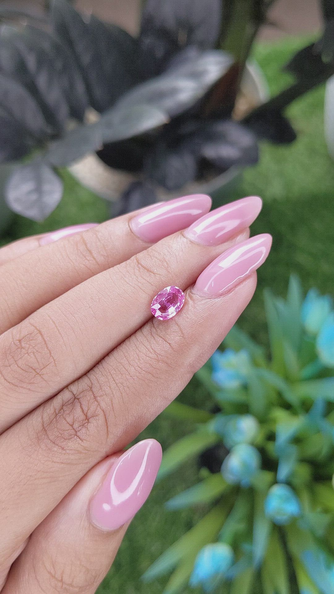 0.98 Ct. Pink Sapphire from Madagascar Size Video