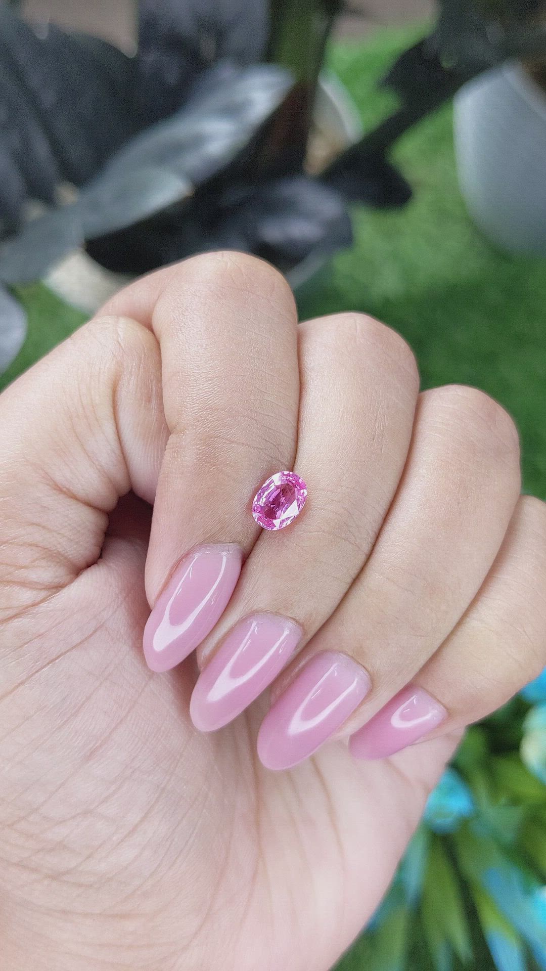 0.98 Ct. Pink Sapphire from Madagascar Size Video
