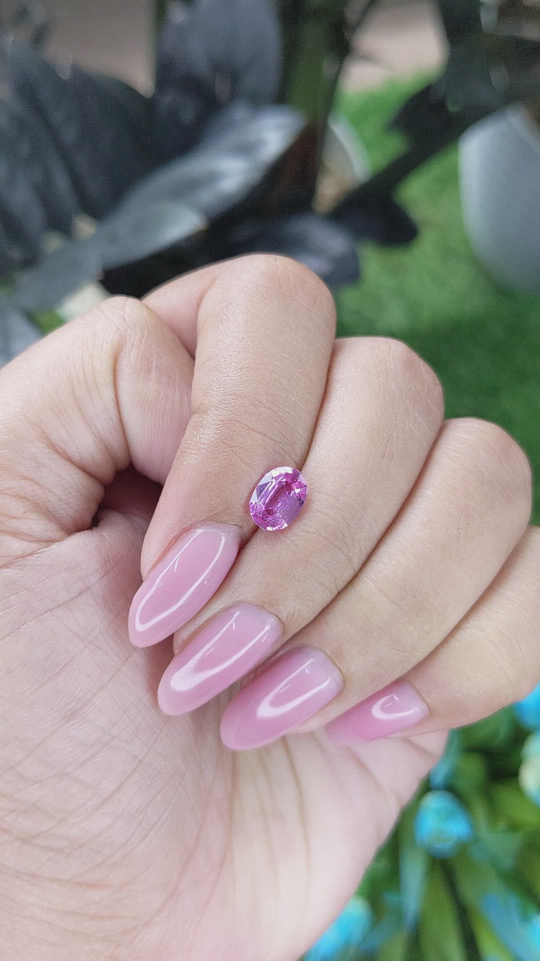1.16 Ct. Purplish Pink Sapphire from Madagascar Size Video