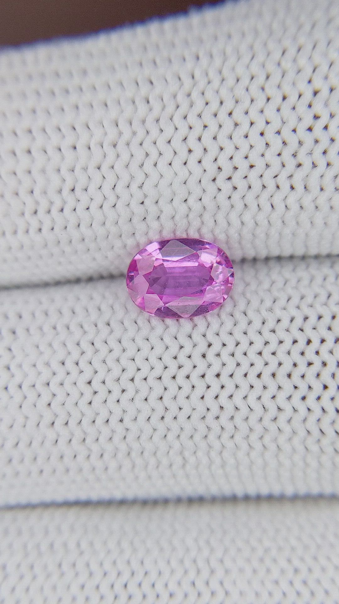 1.16 Ct. Purplish Pink Sapphire from Madagascar Size Video
