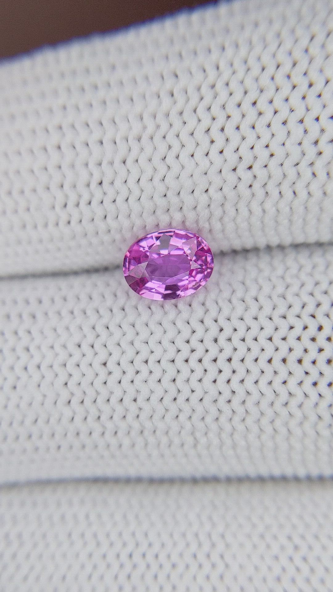 1.01 Ct. Purplish Pink Sapphire from Madagascar Size Video